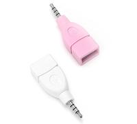 S-TROUBLE Conector de Audio Auxiliar Macho Universal de 3,5 mm a USB 2.0 Adaptador convertidor Hembra