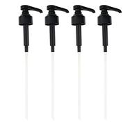 S-TROUBLE Dispensador de 4 Uds de café, 1 litro, Bomba de Jarabe, dispensador de líquido Negro para Jarabe Monin, Bomba dispensadora de Botella de Jugo de 10 Ml