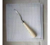 S-TROUBLE Free Pattern Rug Hooking Mesh Canvas Canvas Bent Latch Hook DIY Kit Herramienta para Tapiz Alfombra Alfombra Hacer Bordado Artesanía Decoración