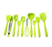 S-TROUBLE Juego de Utensilios de Cocina de Silicona Antiadherente Resistente al Calor de 10 Piezas, Herramienta para Hornear