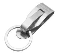 S-TROUBLE Llavero de Acero Inoxidable Clip de Seguridad en cinturón de Servicio Pesado Clip de Llave Llavero de cinturón 2 llaveros Desmontables Porta Llaves de cinturón