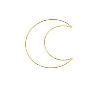 S-TROUBLE Moon Metal Craft Hoops Atrapasueños Anillos para atrapasueños Coronas Proyecto de macramé Accesorios de Bricolaje