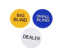 S-TROUBLE Texas Hold'em Big Blind Small Blind Dealer Party Casino Poker Card Game Props