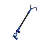 S-Type aluminio caña de pescar titular para el carril del barco - aleación poste soporte rack 430mm negro (azul)