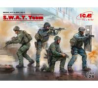 S.W.A.T. Equipo SWAT (4 Figuras) 1:24 Kit De Modelo De Plástico ICM