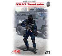 S. W. A. T. Swat Equipo Leader (100% New Moldes) 1:16 Figura Plastic Modelo Icm