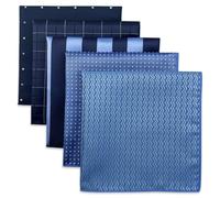 S&W SHLAX&WING Juego De 5 Pañuelos De Bolsillo Para Hombres 32cm Pañuelos Formales Para Trajes Bodas Esmoquines Colores Y Diseños Variados No.9