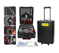 S.Walt Juego de herramientas para el hogar, 899 piezas, kit de herramientas de reparación de automóviles con caja de herramientas rodante, juego completo de herramientas de mano, perfecto para