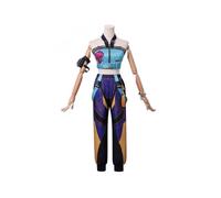 (S,Without wig)KPop Demon Hunters Zoey Cosplay Costume Set Halloween Party Fancy Dress for Womens _b A