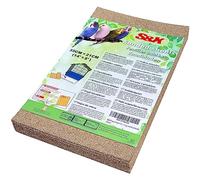 S&X Papel de grava para jaula de pájaros, paquete de 30 hojas de arena para una limpieza sin esfuerzo y salud de las aves de 14 x 8 pulgadas