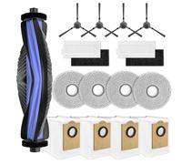 S YTALAND Juego de accesorios compatible con robot aspirador LEFANT M3/M3 Gen2, juego de piezas de repuesto con 1 cepillo principal, 4 toallitas, 4 bolsas para el polvo, 4 cepillos laterales, 4
