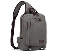 S-ZONE Hombre Mochila Bandolera Bolso de Pecho Bolso Bandolera de 13 Pulgadas Bolso Deportivo Bolso Bandolera al Aire Libre Senderismo Ciclismo Viajes