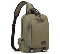 S-ZONE Hombre Mochila Bandolera Bolso de Pecho Bolso Bandolera de 13 Pulgadas Bolso Deportivo Bolso Bandolera al Aire Libre Senderismo Ciclismo Viajes