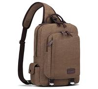 S-ZONE Hombre Mochila Bandolera Bolso de Pecho Bolso Bandolera de 13 Pulgadas Bolso Deportivo Bolso Bandolera al Aire Libre Senderismo Ciclismo Viajes