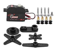 S0025P Servo Digital de Engranaje de plástico de 25 g, servo con Motor sin núcleo de Alta precisión y par de 2,3 kgf·cm, de bajo Ruido, para Modelos de Coches y Barcos RC a Escala