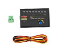 S03 - Simulador de señal de oxígeno para sensores de 4 conductores, comprobador de diagnóstico de coche con indicador LED de 8 dígitos, ajustable 0,2 V-0,8 V, fuente de alimentación externa de 12 a 24