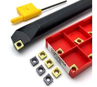 S06K-SCLCR06 S06K S07K S08K S10K S12M S14N S16Q 95 Tenedor de herramientas de giro espiral de grado Barra de aburrimiento + 1 0pcs ccmt060204 Herramienta de carburo(S10K-SCLCR06,No insert)