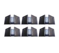 s0p0rtFeet para puerta de mascotas, base estabilizadora triangular, accesorio de seguridad de 6 piezas, soporte de barrera para mascotas, soporte de extensión de puerta para perro, conector de rampa