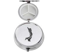 S1 Golf Golfer acabado negro hecho de fino peltre inglés en un espejo 3 secciones Caddy Pastillero contenedor