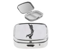 S1 Golf Golfer acabado negro hecho de fino peltre inglés en un pastillero con espejo para 2 días