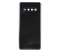 S10+Plus Carabal de Cubierta de Vidrio Trasero Trasero con Lente de Cámara Prepachada Toque Toque Pen de Repuesto para el Teléfono para la Cubierta de la Puerta de Vidrio para una (Black)