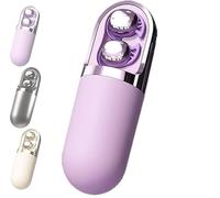 S13 Vibration Massage Bluetooth 6.0 Earbuds, Vibration Massage Bluetooth Headphones with Compact Case, Waterproof Vibration Earphone Case Provide Relaxation and Massages, For Side Sleeper (Purple)