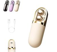 S13 Vibration Massage Bluetooth Headphones, Bluetooth 6.0 Wireless Sleep Earbuds, Invisible Ear Plugs Relaxation & Audio in One, Suitable for Use During Leisure Sleep (Beige)