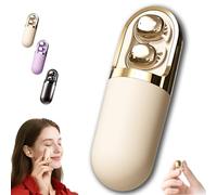 S13 Vibration Massage Bluetooth Headphones-Invisible Ear Plugs, Bluetooth 6.0 Wireless Sleep Earbuds for Side Sleepers, Waterproof Vibration Earphone Case Provide Relaxation and Massage (Beige)