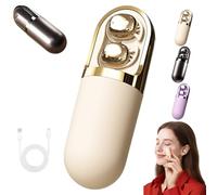 S13 Vibration Massage Bluetooth Headphones, Invisible Ear Plugs for Side Sleepers, Waterproof Vibration Earphone Case, Provide Relaxation, Ideal for Use During Leisure Sleep (Beige)
