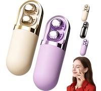 S13 Vibration Massage Bluetooth Headphones, Invisible Ear Plugs for Side Sleepers, Waterproof Vibration Earphone Case, Provide Relaxation, Ideal for Use During Leisure Sleep (Beige+Purple)
