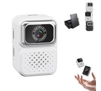 S130 Mini Digital Camera, 0.96-Inch HD Retro Compact CCD Thumb Camera, Portable Thumb Cameras for Travel, Concerts, Study and Recording (64G,White)