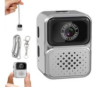 S130 Mini Digital Camera, 0.96-Inch HD Travel Retro Compact CCD Thumb Camera, 1080p Small Portable Photo Video Cameras, for Travel, Concert, Study(Free 64GB Memory Card (Gray)