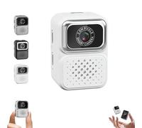S130 Mini Digital Camera, 0.96-Inch HD Travel Retro Compact CCD Thumb Camera, 32/64/128GB Storage, for Students & Traveler (White,128G)