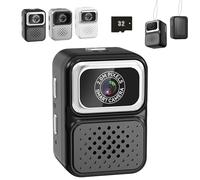 S130 Mini Digital Camera, 0.96-Inch HD Travel Retro Compact Ccd Thumb Camera, Mini Keychain Cameras, Portable Travel Concert Record and Take Photos, for Travels Study Record (Black+32G Card)