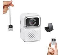 S130 Mini Digital Camera, 0.96-Inch HD Travel Retro Compact Ccd Thumb Camera, Mini Keychain Digital Camera, for Travel,Concert, Study Recording (White,128GB)