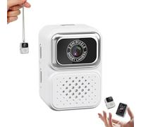 S130 Mini Digital Camera,0.96-Inch HD Travel Retro Compact Ccd Thumb Camera,Mini Keyring Design, for Travel Study Recording (White)