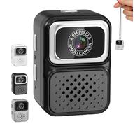 S130 Mini Digital Camera, 0.96-Inch HD Travel Retro Compact Ccd Thumb Camera, Porable Mini Digital, Minis Keychain Camera, for Travel Study Recording for Student (Black)