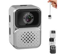 S130 Mini Digital Camera, 0.96-Inch HD Travel Retro Compact Ccd Thumb Camera, Small Portable Photo Video Cameras, for Travel Study Recording (Gray,64g)