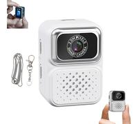 S130 Mini Digital Camera, 0.96-Inch HD Travel Retro Compact Ccd Thumb Camera, Small Portable Photo Video Cameras, Tiny Digital Cameras Keychain, for Travel Study Recording (64G,White)