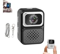 S130 Mini Digital Camera, 0.96-Inch HD Travel Retro Compact Ccd Thumb Camera, Small Portable Photo Video Cameras, Tiny Digital Cameras Keychain, for Travel Study Recording (64G,Black)