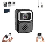 S130 Mini Digital Camera, 0.96-Inch HD Travel Retro Compact Ccd Thumb Camera with 32gb Card, Mini Cameras Keychain, Tiny Cameras, for Travels, Concert, Study Recording (64G,Black)