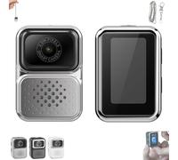 S130 Mini Digital Camera, Mini Keychain Camera, 0.96-Inch HD Travel Retro Compact Ccd Thumb Cameras, for Travel or Study Recording (128GB Memory,Gray)