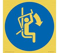 S15 - Señal de seguridad con barra de elevación (150 x 150 mm)