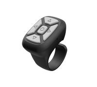 S18 Control remoto inalámbrico Bluetooth portátil e inteligente compatible con anillo (negro): Regalo sorpresa S18