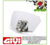 S180T GIVI Deflector Añadir En Transparente Regulable Escudo Para Parabrisas Mot