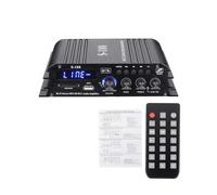 S188 2 * 400W + 200W Bluetooth HiFi Amplificadores de energía Estéreo Home Car Audio 12V Amplificador de sonido digital BAJO Reproductor de música(With US Adapter)