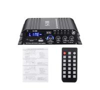 S188 2 * 400W + 200W Bluetooth HiFi Amplificadores de energía Estéreo Home Car Audio 12V Amplificador de sonido digital BAJO Reproductor de música(Without Adapter)