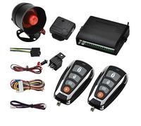 S2 Juego de control remoto universal para cerradura central de coche, cerradura de puerta de vehículo con sensor de choque, caja de control y 2 mandos a distancia de repuesto para bloqueo central en