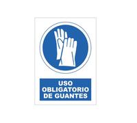 S21 Señalización SOR1030.G - Señal uso obligatorio de guantes multicolor