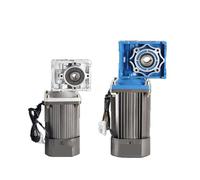 S25HH0 Motorreductor de CA de 250W y 220V, Motor con Engranaje helicoidal RV050 + regulador de Velocidad(15K)